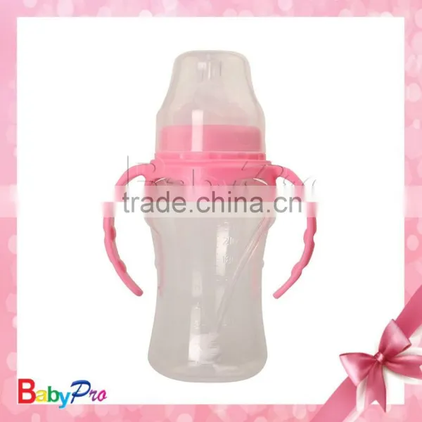 China Supplier Eco-friendly Material Cute Form Baby Bottle Silicone Bottle Handle New Feeding Bottle photo-3