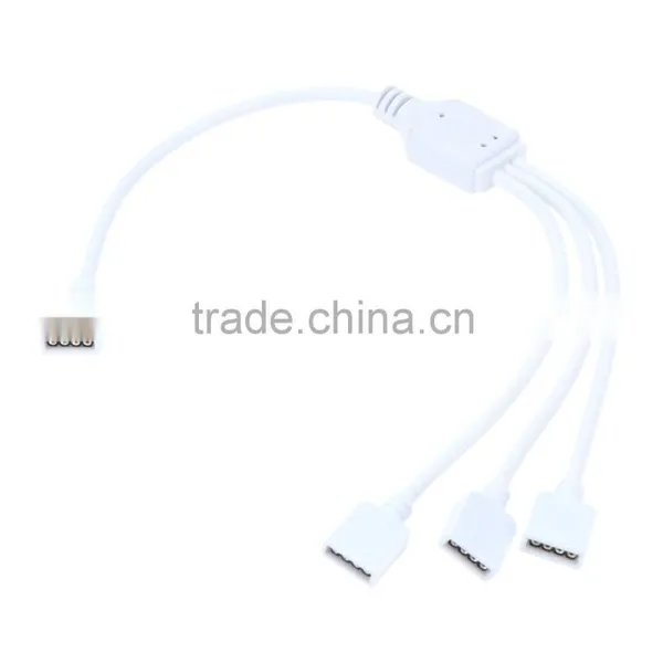 1pc RGB Controller Splitter for SMD5050 3528 RGB LED Strip,HUB 1 to 3,1 Male to 3 Female 4 Pin Rgb Led Connector photo-2