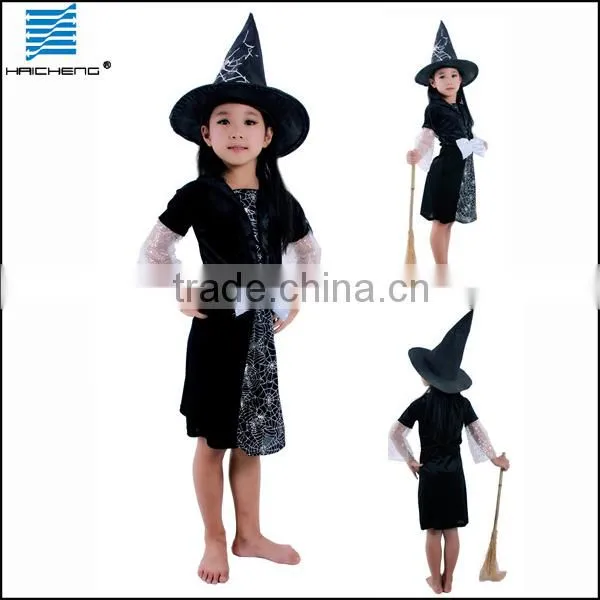 Halloween Cosplay Wear Child Spider Witch Costume