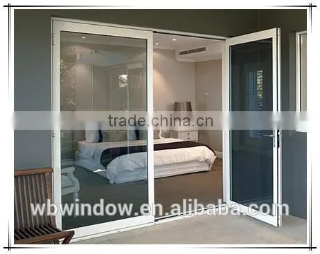 Hot Sale the Most Popular Aluminum Casement Profile Glass Double Entry Door photo-5