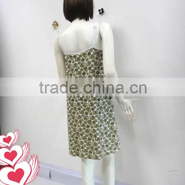 Pure and Fresh and Rural Wind Harness Nightgown Women photo-4