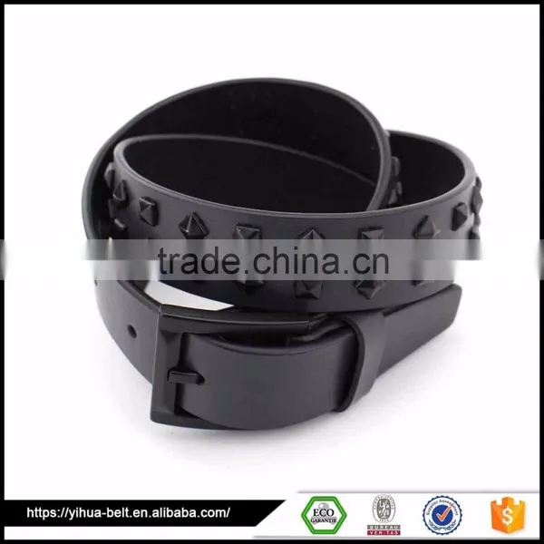 Mens Conical Rivets Wholesale Premium Pure Leather Belt photo-5