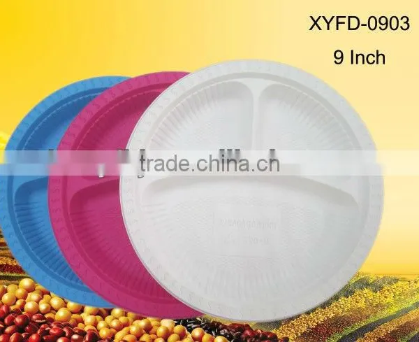Disposable Biodegradable Compartments Dinner Plate photo-2