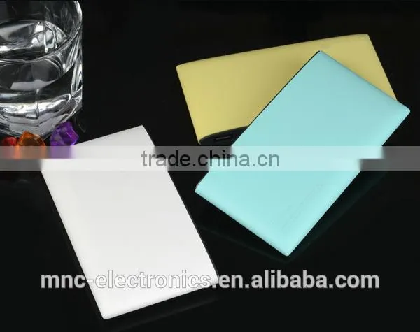 Creative Touch Stripe Led Indicator Ultra Thin Polymer Lithium Battery Custom Logo 8000mAh Mobile Phone Battery Pack Power Bank photo-4