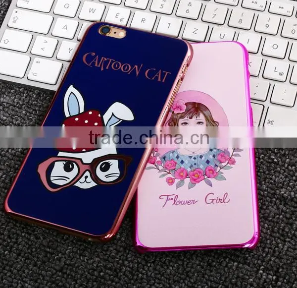 Glasses Cat And Cute Girl Back Cover Case Cheap Price For IPhone 6S photo-3