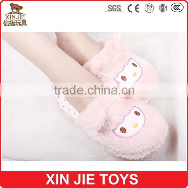 Cute Plush Sheep Slippers Lovely Lamb Plush Slippers Hot Sale Lades Plush Animal Slippers photo-3