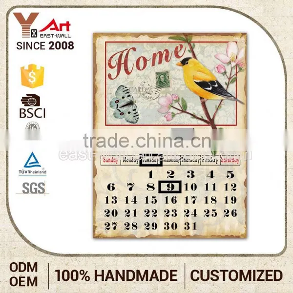 Hottest Oem Service Calendar Religious Plaque Cast Iron Craft