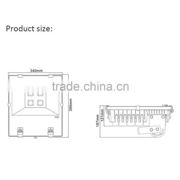 IP66 Waterproof Parking Lot Use Outdoor Led Flood Light 200w photo-5