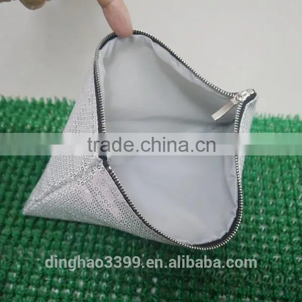 2016 China Wholesale Cosmetic Bag Shining Beads Makeup Bag Lady Nice Bag photo-5