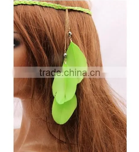 2016 Hot Selling Boho Style Feather Tassels Head Jewelry Hairband photo-3