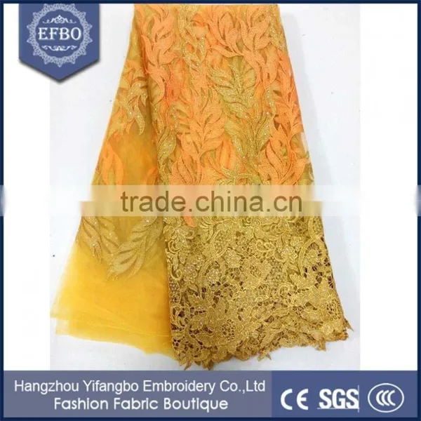 2016 Unique Design Flexible Honeycomb Mesh Lace Fabric For Party Dress photo-3