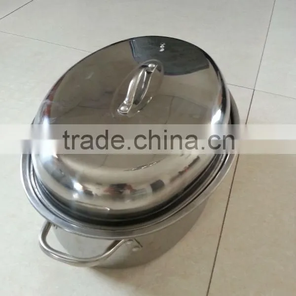 Stainless Steel Oval Roaster With Rack for Easter Day photo-4