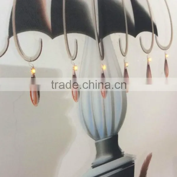 Decorative Glass With LED Light Interlayer, Ceramic Digital Print Glass, Laminated Glass, Customized Design photo-3