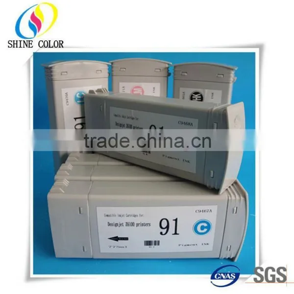 Wide Format Ink Cartridge for HP91 With HP Designjet Z6100 photo-2