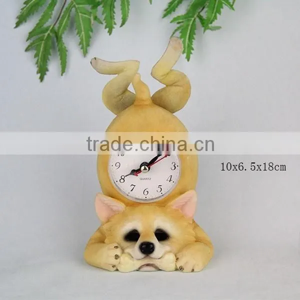 Resin Dog Shap Clock Crafts photo-4