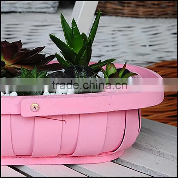 Cheapest Pink Woodchip Basket photo-3