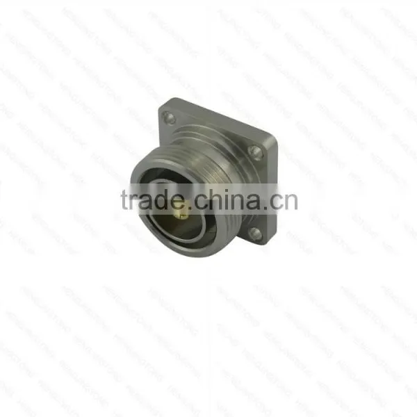 7/16 DIN Female Jack Flange Mount Solder Cup STRAIGHT RF Coax Cable Connector photo-2
