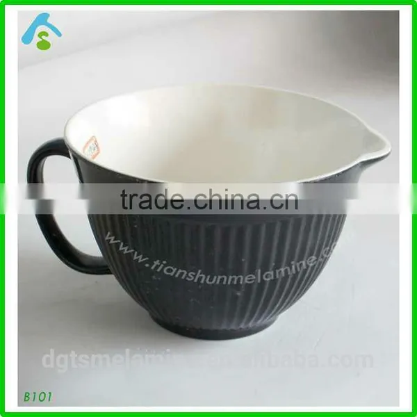 Manufacture Melamine Mixing Bowl With Handle in China photo-3