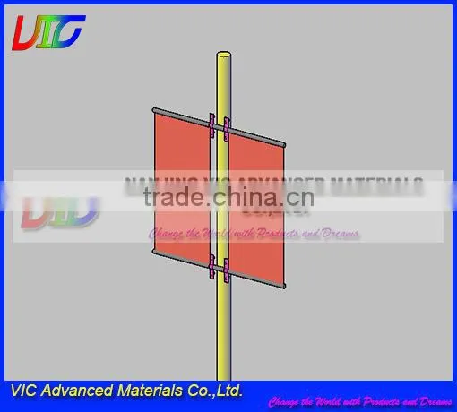 FRP Fiberglass Light Pole Street Banner Pole,street Lamp Advertising Banner Pole