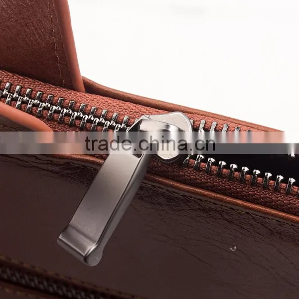 QIALINO Designer Genuine Leather Business Bag Men's Genuine Leather Laptop Bag for Macbook Air/pro 12 13 photo-5