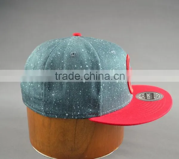 Custom 100% Cotton Twill 6-panel Hats Snapback Cap With 3D Embroidery photo-5