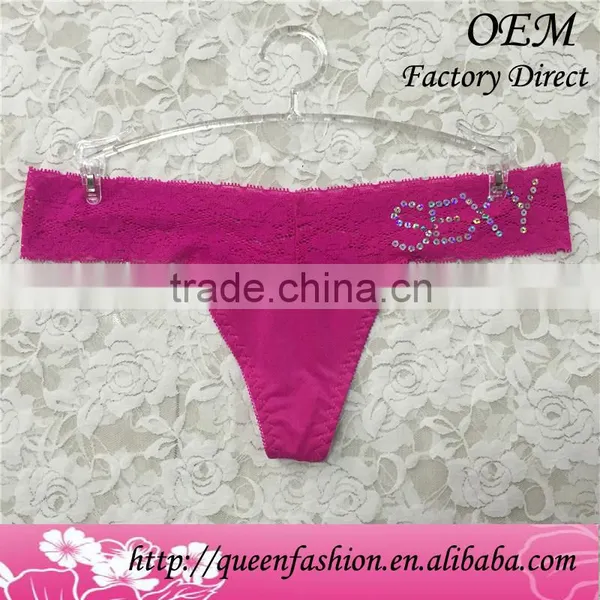 Modern Underwear Models Women Thongs Women Sexy Indian Underwear Sexy Pink Net Panties