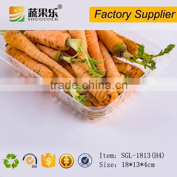Transparent PET Blister Plastic Disposable Tray for Mashroom photo-5