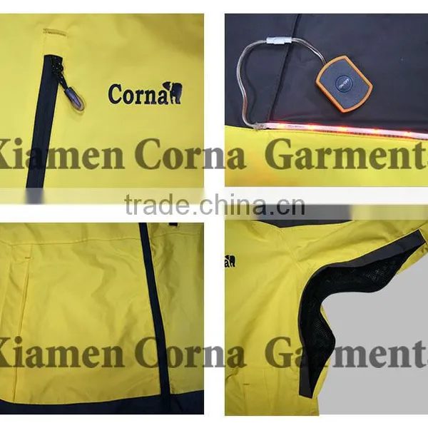 2016 New Designs Men LED Light Jacket & Outdoor Ski Jacket photo-5