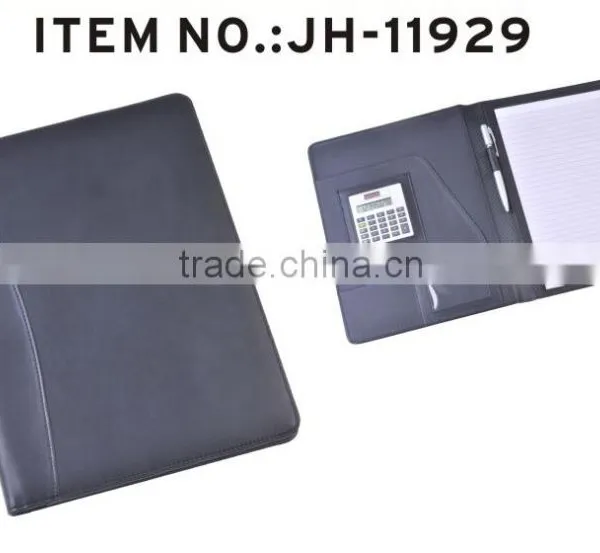 Newest A4 Size Leather Filefolder With Notepad photo-3