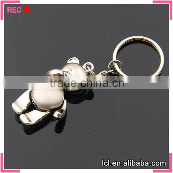 Bear Shaped Keychain, Metal Car Keychain for Girls photo-3
