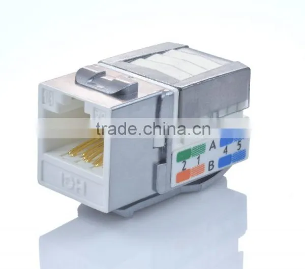 Network Solution Coated Cat 6A RJ45 UTP Keystone Jack photo-3