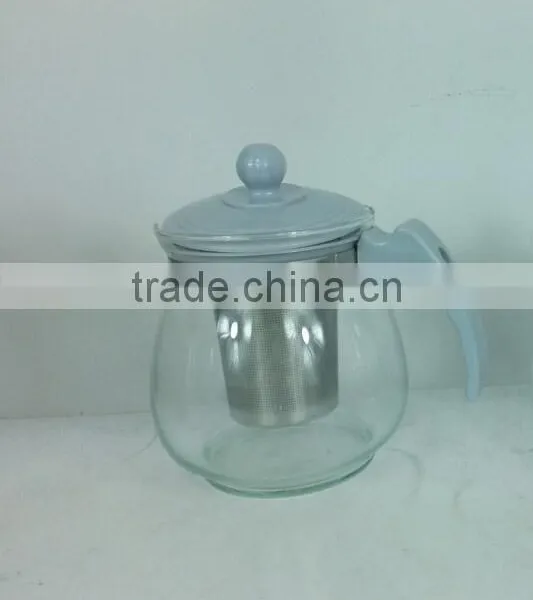 Hot Selling Ss Tea Strainer Of Glass Tea Pot Sets With Plastic Handle photo-2