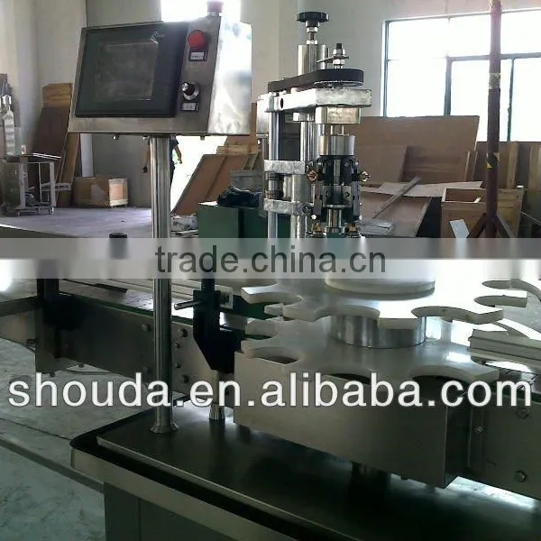 Barbeque sauce bottle crimping cap machine