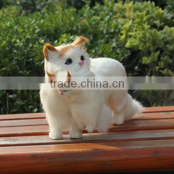 Handmade Voice Fabric Cute Cat Plush Pussy Toy photo-5