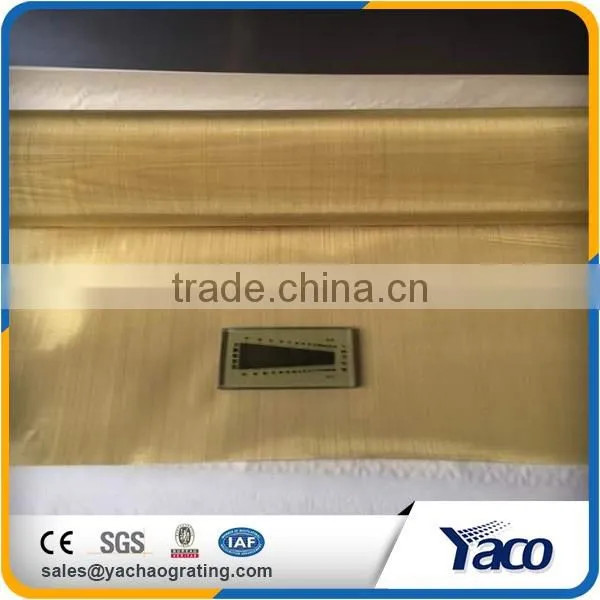 Easy to clean brass decorative wire mesh in stock