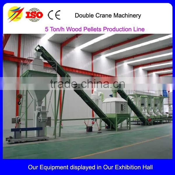 2016 Complete Wood Pellet Production Line Equipment 5 Ton/h