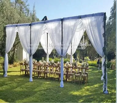 Portable Pipe and Drape Kit for Wedding Backdrop