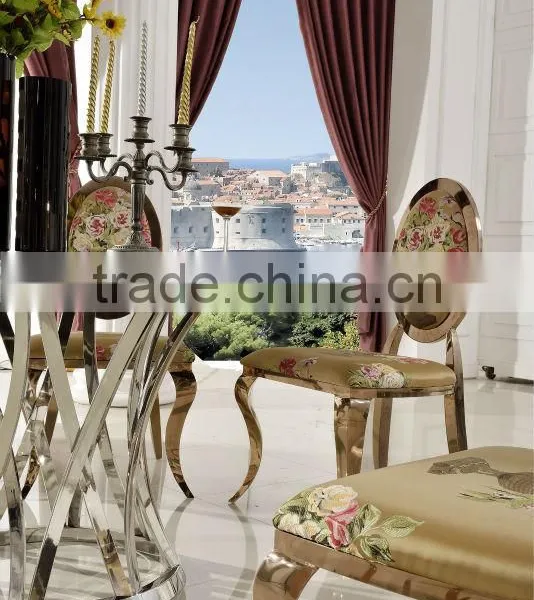 TH371 Stainless Steel Tempered Glass Hot Sale Dining Table photo-4