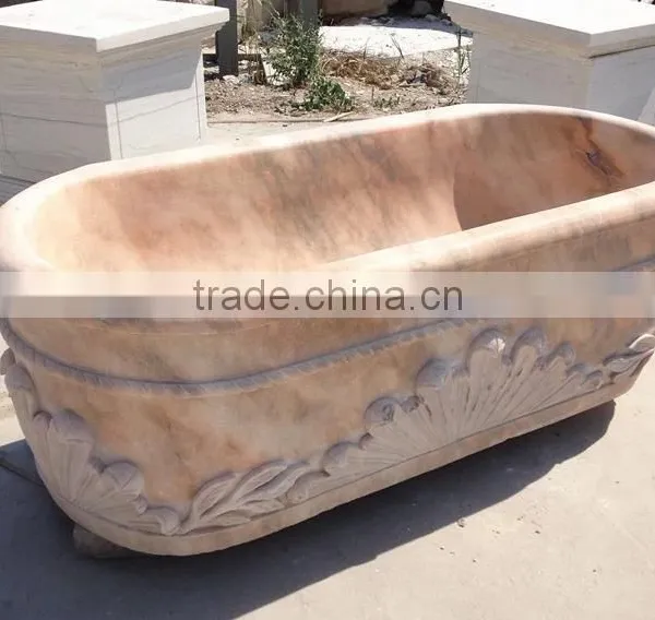 Natural Marble Carved Marble Bathtub