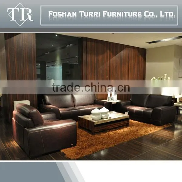 European Style Italian Split Leather Sectional Sofa Home Sofa photo-3