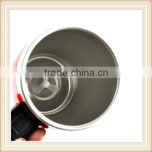 Stainless Lazy Self Stirring Mug Auto Mixing Tea Coffee Cup Home Gifts Yellow photo-5