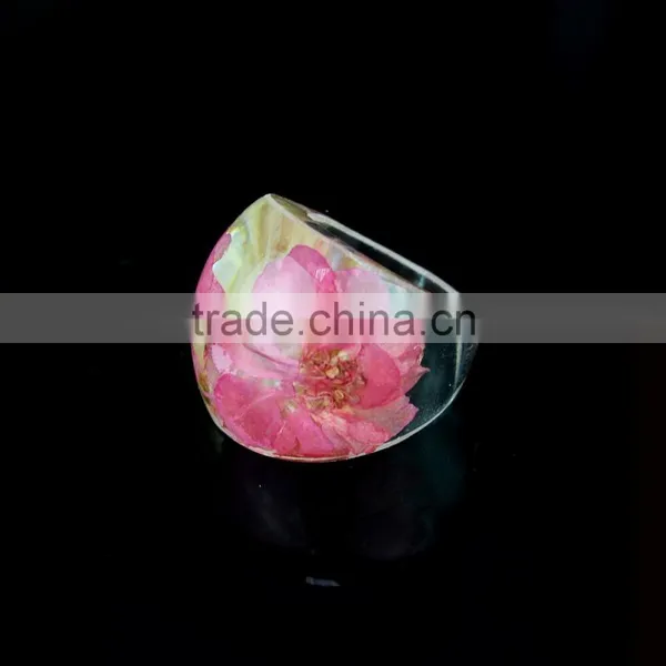Botanical Jewelry Real WildFlower Nature Flower Resin Rings photo-3