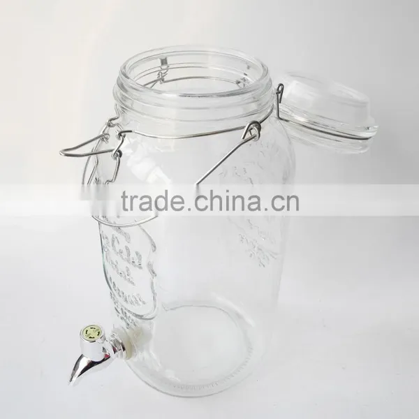 High Quality Glass Beverage Dispenser for Ice Cold Drinking photo-3
