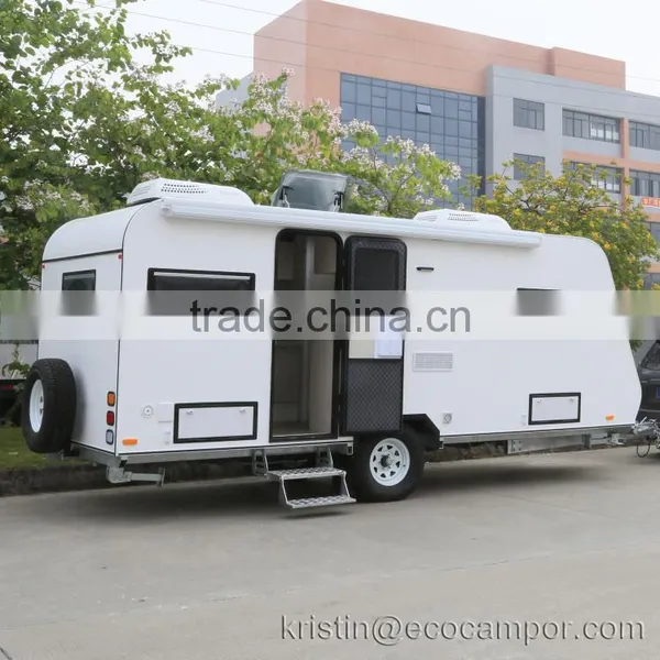 OEM Travel Caravan Trailer With Tent Furniture Fridge For Sale photo-2
