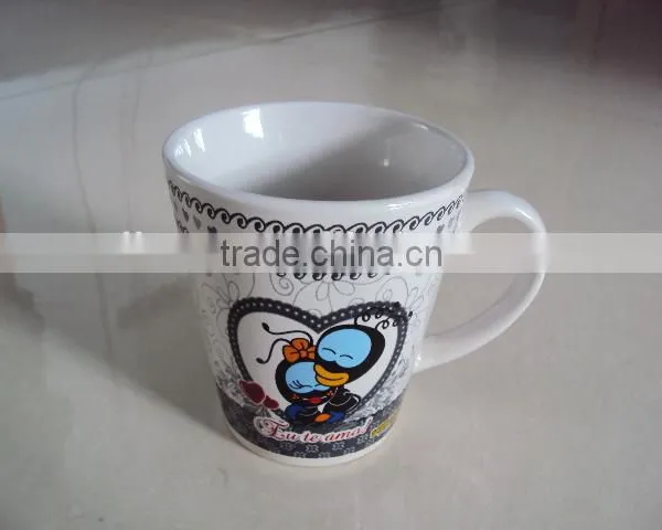 V Shape Funnel Stoneware Tea Coffee Mug photo-2