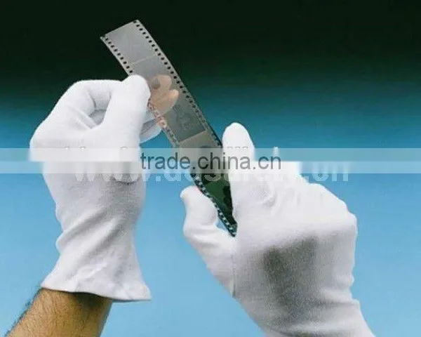 DDSAFETY 2017 Natural Bleach Cotton Interlock Reversible Hem Anti Static Safety Gloves photo-3