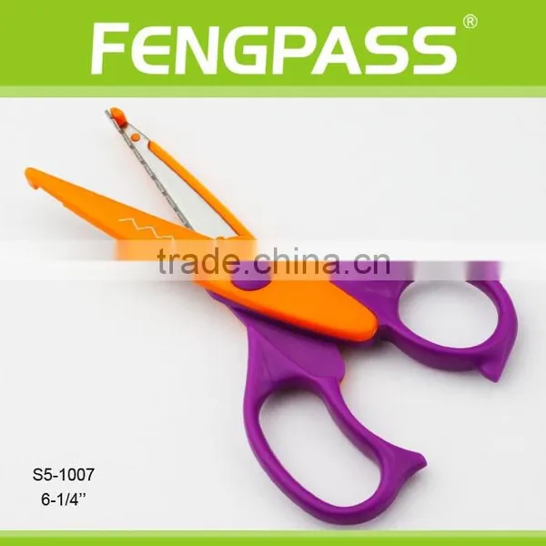 S5-1007 6.25 Inch 2Cr13 Stainless Steel Blade With Plastic Handle Craft Scissors photo-2
