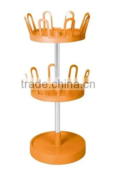 Swivel ABS Slippers Rack, 2-tier Waterproof Shoe Rack,round Shoe Rack photo-5