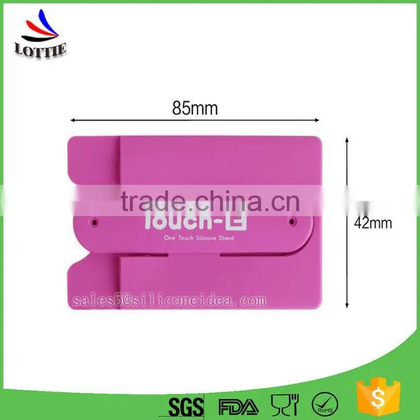 Professional Silicone Card Holder Custom Logo Silicon Card Holder for Phone