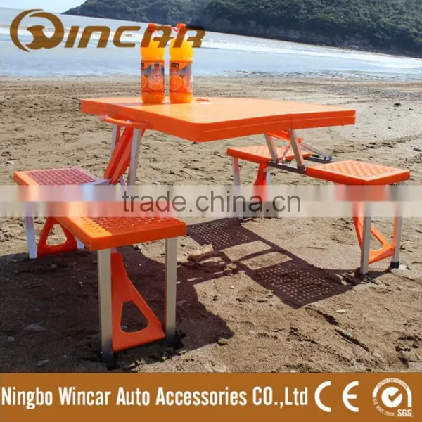 Aluminum Plastic Camping Table Set Outdoors Picnic Camping Travel Table photo-2